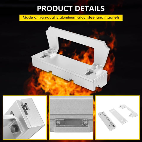 Heavy Duty Magnetic Bevel Jig For Knife Making And Metal Sharpening Built Tough From Steel Workhorse Tool for knife makers and welders