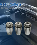 12 Piece ER20 Collets Set One Eighth To One Half Inch Precision For CNC Milling Lathe Tools Engraving And Workholding Displayed