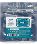 Modulino Vibro Vibration Feedback Module packaged with Qwiic Sensor, ideal for MicroPython prototyping, Arduino compatibility shown.