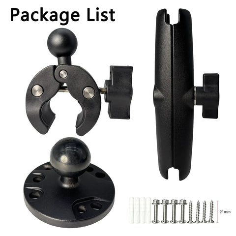 Heavy Duty Trolling Motor Stabilizer With Adjustable Shaft Clamp For Smooth Sailing And Serious Anti Vibration Grip On Rough Days featuring a durable black clamp and ball mount components.
