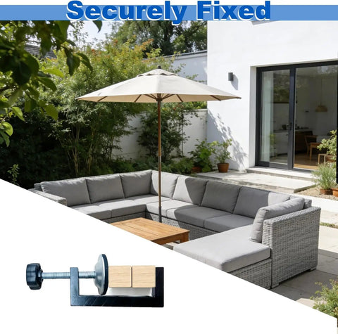 3 Inch Adjustable Patio Furniture Clips 4 Pack for Sectional Couches with Outdoor Rattan Wicker Sofa Connectors and Fasteners