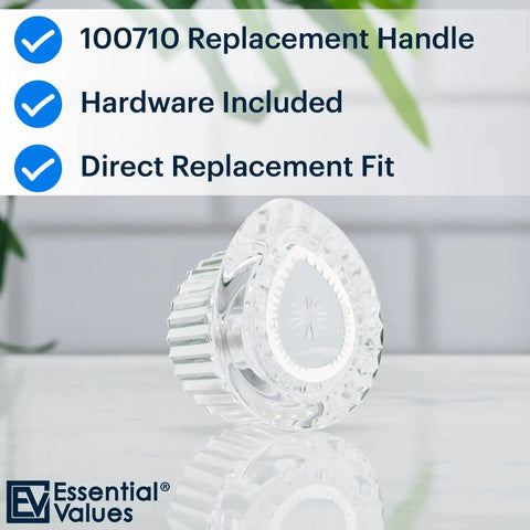 Shower Handle Replacement For Moen Posi Temp Tub Kit With Easy Install, Heavy Duty Single Lever Faucet Knob, Fits Moen 100710
