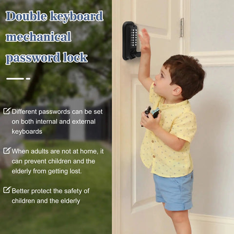 Badass Heavy Duty Stainless Steel Keyless Gate Lock With Handle Outdoor Fence Waterproof Black Silent Self Closing Latch No Mess Setup Hella Durable Gear For Your Yard Security Boost