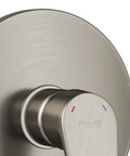 Tru-Temp Mixing Valve With Pressure Balance For Round Rough-In Valve Trim Kit Half Inch NPT Brushed Nickel, Easy Shower Valve Replacement