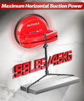 100 Lb Aluminum Glass Suction Cup With Locking Handle Heavy Duty Vacuum Lifter For Moving Tile Marble Panel Door Window Installer Tool in use, showing suction power and handling large glass.