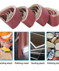 Five Piece Pack Of Top Shelf 915X100Mm Sanding Belts For Belt Sanders With Tough As Nails Abrasive Paper for sanding wood, metal, and plastic.