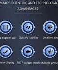 Infographic detailing six major advantages of Heavy Duty Voltage Stabilizer And Automatic Voltage Regulator With Surge Protection Power Conditioner For Home Appliances 5000Va Single Phase Ac Controller Flame Retardant Housing.