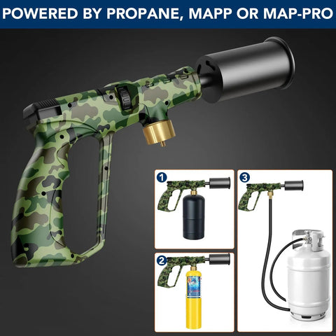 Propane Kitchen Torch Head With Adjustable Flame For Cooking, BBQ, Sous Vide, And Steak Searing, Kickass Blow Torch