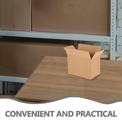 30 Pack Brown Kraft Corrugated Shipping Boxes For Mailing And Small Biz Storage Heavy Duty Packaging Durable Mailers on table
