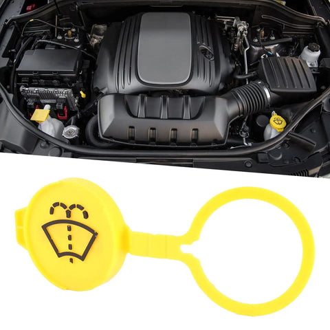 Jeep Cherokee Windshield Washer Reservoir Cap Replacement For 2014 2015 2016 2017, Washer Fluid Reservoir Cover OE 68225063AA