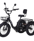 Fat Tire Electric Tricycle For Adults Foldable Three Wheel E Trike With Removable Battery And Large Basket 750W Motor