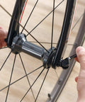Dual Pack Aluminum Alloy Quick Release Skewers For Mountain And Road Bikes installation on bike wheel hub