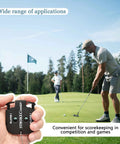 Two Player Golf Score Counter Clicker Kit Portable Handy Stroke Counter for easy scoring in competitions, player holding counter