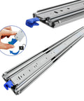 Beefy Heavy Duty Ball Bearing Drawer Slides With 500lb Capacity For Ultra Smooth Full Extension And Auto Lock Rugged Cold Rolled Steel Tracks Dual Ball Bearings For Quiet Heavy Load Cabinets Tool Chests And Drawer Systems, 72 in