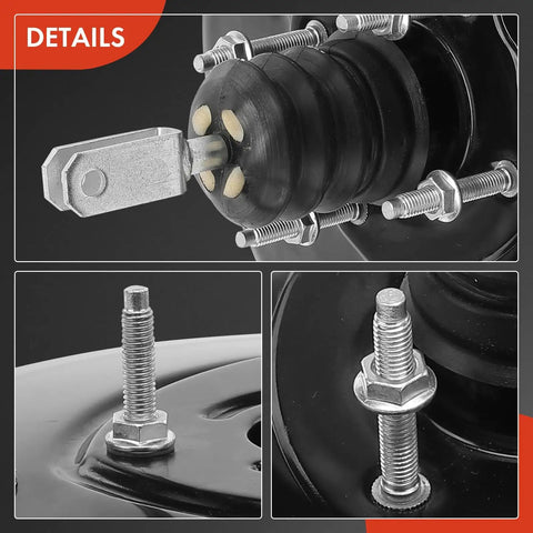 Detail view of Heavy Duty Vacuum Brake Booster Fits Ford Edge 2007 To 2010 And Lincoln Mkd 2007 To 2010 And Mazda CX9 with bolt fittings.