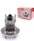 Rear Wheel Bearing Hub Assembly Drop In Replacement For 2004 2012 Chevy Malibu ABS Models box and unit view