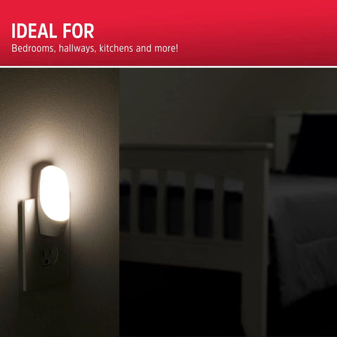LED Night Light Plug In With Manual On Off Switch UL Certified And Energy Efficient Soothing Soft White Glow for bedroom
