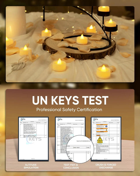 Flameless Tea Lights With 6 Hour Timer 24 Hour Auto Cycle Battery Operated LED Candles Pack Of 12 Flickering Votive Lights on table