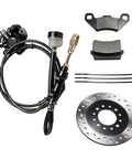 Beefy Hydraulic Rear Disc Brake Caliper Kit With Stainless Steel Rotor And Replacement Pads For Dirt Bikes Quads ATVs