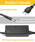 24V 4A Power Supply Adapter for AMS2 Pro Bambu Lab Automatic Material With Fire-Resistant Housing And Rock Solid Safety Protections Against Overvoltage Overcurrent Short Circuit And Overheating CE FCC RoHS Certified Quiet Reliable DC Output, black power adapter
