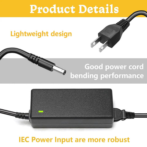 24V 4A Power Supply Adapter for AMS2 Pro Bambu Lab Automatic Material With Fire-Resistant Housing And Rock Solid Safety Protections Against Overvoltage Overcurrent Short Circuit And Overheating CE FCC RoHS Certified Quiet Reliable DC Output, black power adapter