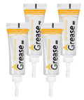 4 Pack Zipper Lubricant Waterproof Wax and Grease for Metal and Plastic Zippers Universal Lube image showing tubes of high-performance grease