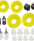 AC04122 Fuel Line Kit With Filter And Primer Bulb Replacement For Zama Poulan Craftsman Husqvarna Ryobi Homelite Small Engine Chainsaws