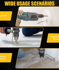 Becollo 1/2x12 SDS-Plus carbide-tipped rotary hammer drill bit, 4-cutters, pack of 2 for brick, stone and concrete.