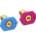 Second Story Quick Connect Nozzle Kit For Pressure Washer 4000 PSI 1/4 Inch Two Pack With Jet Stream Tip and Wide Pattern Tips