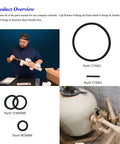 All In One O Ring Kit For Two Full Valve Rebuilds Fits Push Pull Slide Valves For Pool Equipment components displayed