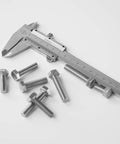 M8 X 25Mm Hex Head Bolts Set 20 Pack Stainless Steel 304 A2-70 Fully Threaded M8 X 1.25 Pitch with caliper measurement