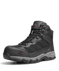 Waterproof Steel Toe Work Boots For Men With Slip Resistant Safety Industrial Design Durable Black Suede Membrane ASTM F2413 18 Toe Protection