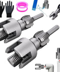 Two Piece PVC Pipe Threader Kit For 1/2 Inch And 3/4 Inch Pipes Internal And External Threading Set Cutting Tool DIY Friendly Electric Drill Compatible PVC Threader For Home Water Pipe Repair