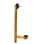Beefed-Up Beehive Grid Bath Waste With Matte Black Finish, 1-1/2 In Brass Tubular Drain Assembly, 17 Gauge Tubing