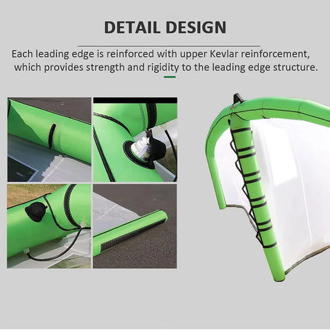 All In One Inflatable Surfing Kite And Windsurfing Wing For Wind Wing Foiling Water Sports With Window Design detail