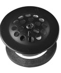 Top view of Beefed-Up Beehive Grid Bath Waste With Matte Black Finish, 1-1/2 In Brass Tubular Drain Assembly, D324-62