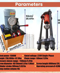 Dimensions and specifications of Heavy Duty Portable Line Boring And Welding Machine Kit for on site chain repair