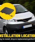 Nissan NV200 Front Tow Hook Bracket Cover Cap Durable Plastic Replacement With Easy Install No Sweat For 2013-2020 Models