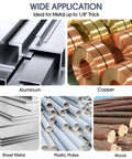 Wide application of materials including aluminum, copper, sheet metal, plastic plates, and wood for versatility in projects with Straight Up High Speed Titanium Coated Step Drill Bit Set Engineered For Smooth Holes Clean Cut Through Aluminum Wood And Stainless Steel Legit Workshop Grind Kit.