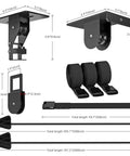 Upgrade Garage Ceiling Hoist System For Overhead Storage Beefed Up Heavy Duty Pulley Lift with detailed dimensions and components