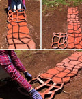 Using Two Pack Plus Size Stepping Stone Molds For Diy Concrete Pavers 16.9 By 16.9 By 1.57 Inches Reusable Walkway Molds For Patio Lawn Garden