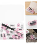 Spiral Screw In Tire Repair Nails For Roadside Emergency Quick Fix Auto Atv Scooter And Tractor Tires Heat Resistant Rubber Plug set in clear case.