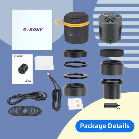 605CC Cooled Astrophotography Camera With Double Layer Semiconductor Cooling, 9MP IMX533 USB 3.0 Color Telescope Sensor package details