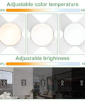 White Ceiling Fan With Lights And Remote For Indoor Outdoor Use, 44 Inch Modern Ceiling Fan With Dimmable LED color and brightness settings