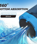 Close-up of 1/4 HP Submersible Water Pump, 1800 GPH Portable Sump Pump showing IP68 protection and 360° bottom absorption feature.