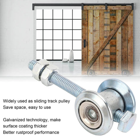 M10 Stainless Steel Track Roller Wheel 38mm for Heavy Duty Sliding Doors and Gates Rust Resistant Roller with Thick Galvanized Coating Built for Pros and DIYers Space Saving Design