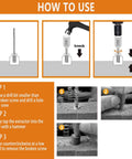 Solid 14-Piece Multi-Spline Screw Extractor Set For Your Garage With Easy Out Bits And Adapters To Rip Broken Bolts Out Like A Pro, drill-tap guide