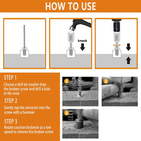 Solid 14-Piece Multi-Spline Screw Extractor Set For Your Garage With Easy Out Bits And Adapters To Rip Broken Bolts Out Like A Pro, drill-tap guide