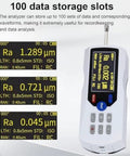 Portable Handheld Roughness Meter With 160 Micron Range Pro Grade Profilometer For Quick And Accurate Surface Roughness Testing On The Go