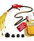 Cordless Fuel Transfer Pump 5 GPM With Auto Stop And Hand Nozzle, Portable Diesel And Gasoline Transfer Tool with nozzle